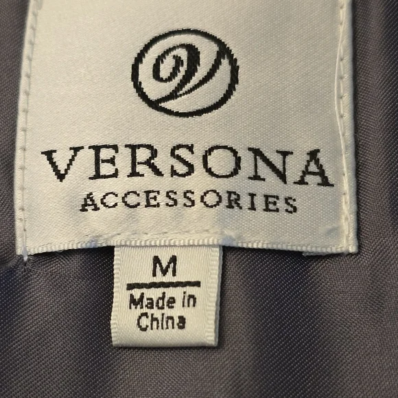 Versona Gray Faux Fur Vest. M - Picture 5 of 11